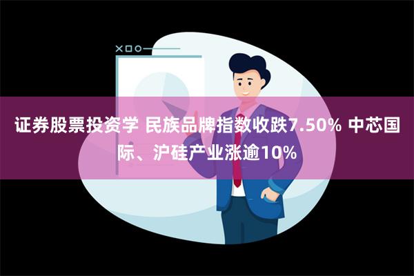 证券股票投资学 民族品牌指数收跌7.50% 中芯国际、沪硅产业涨逾10%