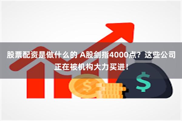 股票配资是做什么的 A股剑指4000点？这些公司正在被机构大力买进！