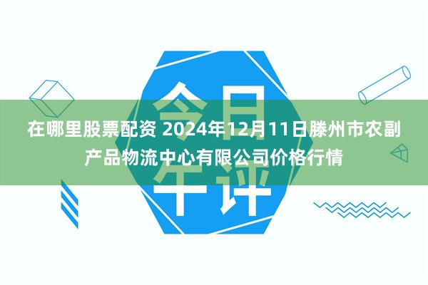 在哪里股票配资 2024年12月11日滕州市农副产品物流中心有限公司价格行情