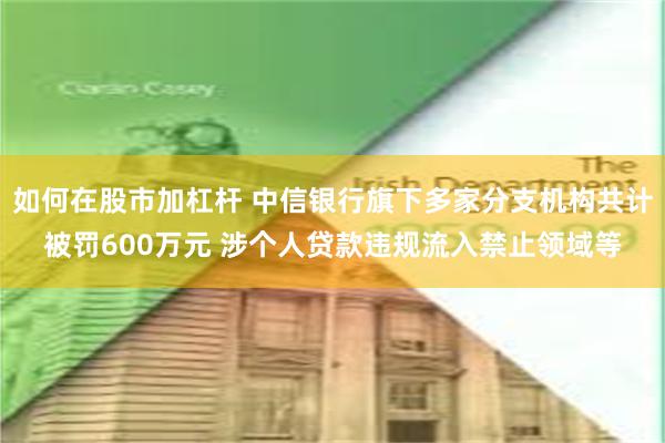 如何在股市加杠杆 中信银行旗下多家分支机构共计被罚600万元 涉个人贷款违规流入禁止领域等