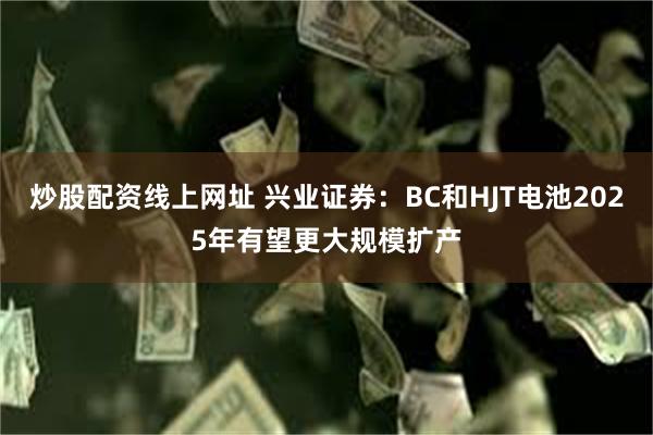 炒股配资线上网址 兴业证券：BC和HJT电池2025年有望更大规模扩产